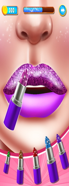 Lip Art Games: Lipstick Makeup ဖန်သားပြင်ဓာတ်ပုံ 0