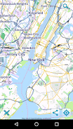 Map of New York offline Schermafbeelding 0