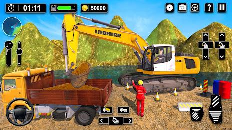 Heavy Sand Excavator 3D Sim ภาพหน้าจอ 0