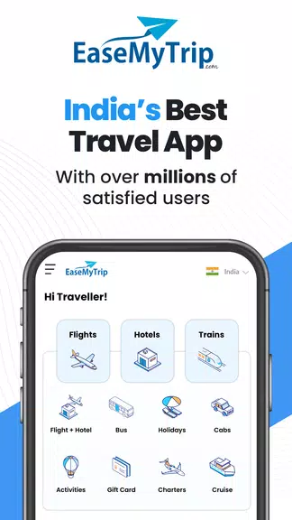 EaseMyTrip Flight, Hotel, Bus スクリーンショット 0