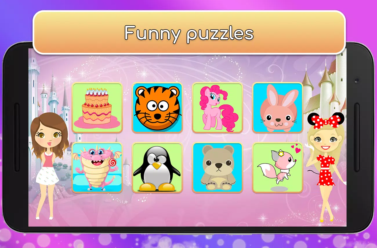 Kids Games for Girls. Puzzles ภาพหน้าจอ 1