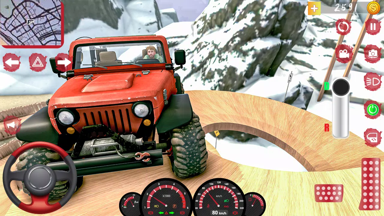 Mud Jeep Mud Driving Simulator Tangkapan skrin 1