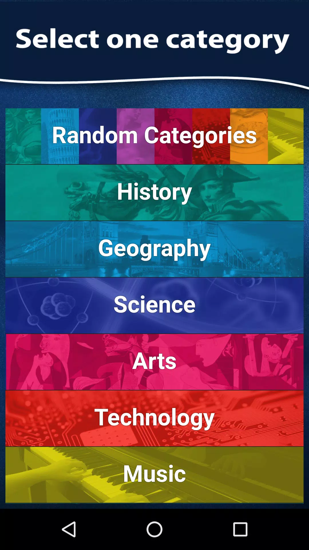 Schermata Quiz of Knowledge Game 1