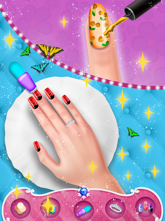 Fashion Nail Polish Salon Game Ảnh chụp màn hình 1