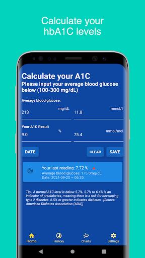 A1C Calculator - Blood Sugar T Schermafbeelding 0