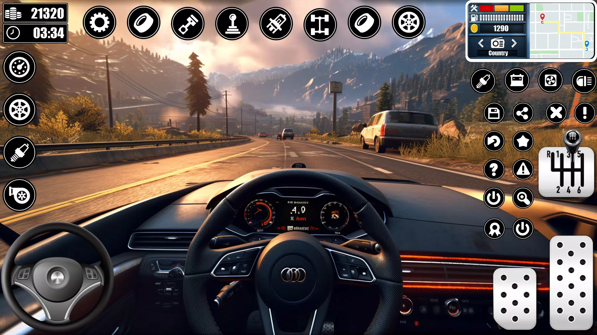 Real Car Driving School Games Captura de pantalla 2