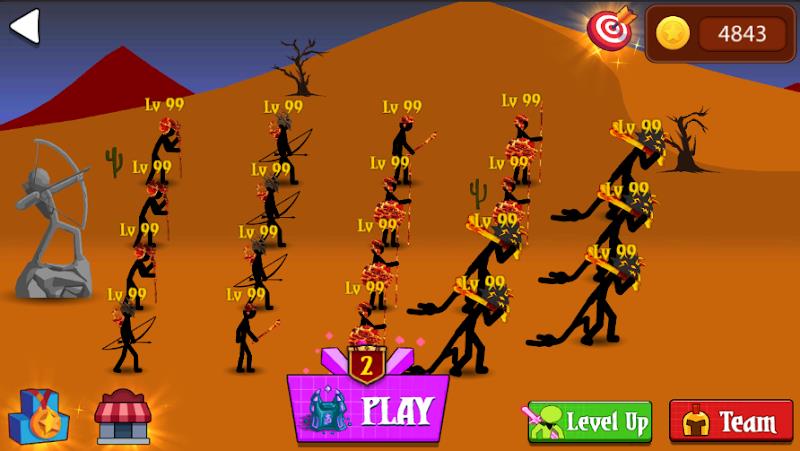 Stickman War : Defense Battle 스크린샷 1