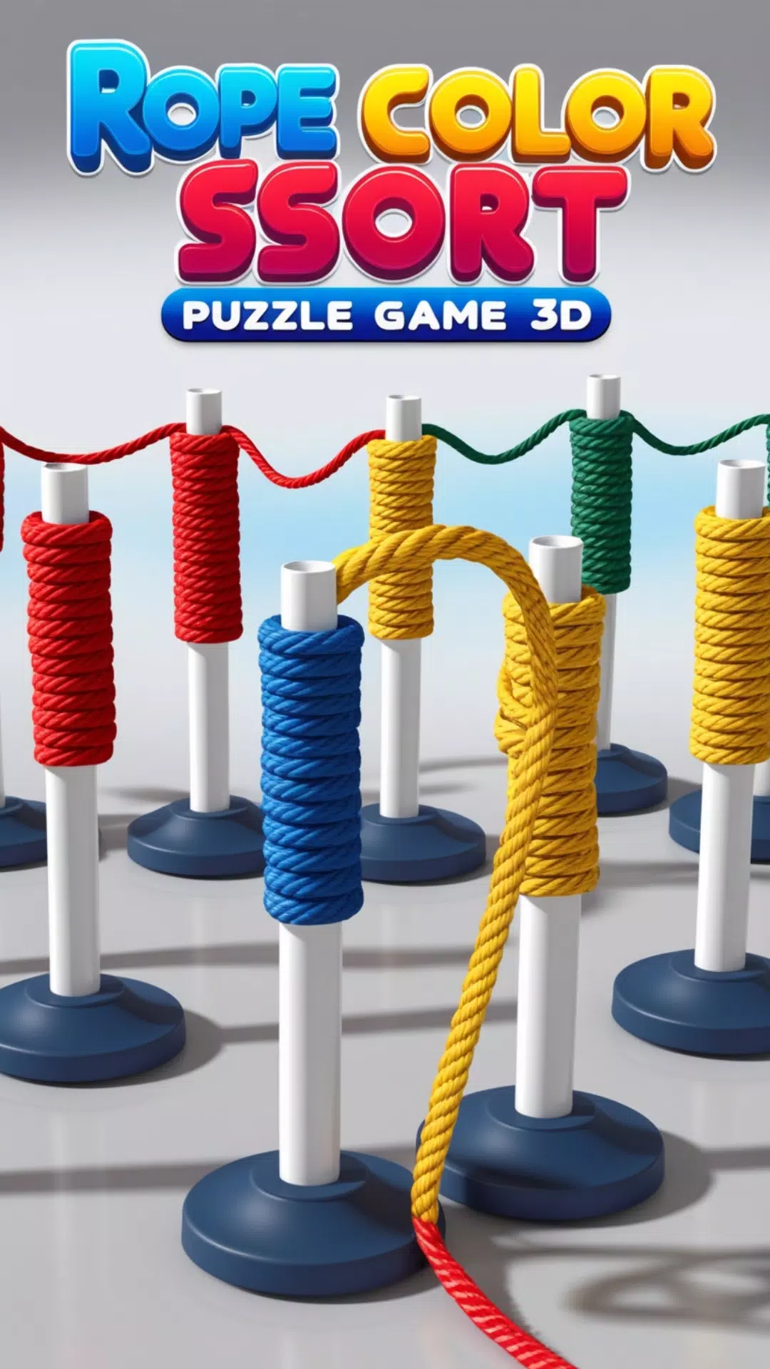 Rope Color Sort Puzzle Game 3D Ảnh chụp màn hình 3