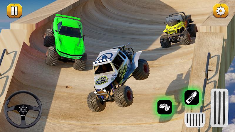 Monster Truck Ramp: Car Games Tangkapan skrin 0