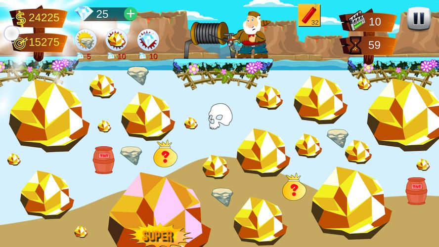 Gold Miner Super Zrzut ekranu 1