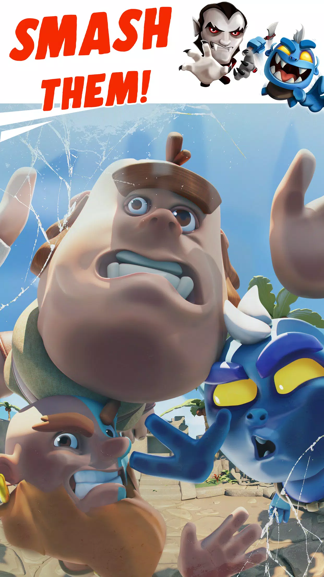 Smashing Four: PvP Hero bump Capture d'écran 0