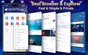 Web Browser & Fast Explorer Tangkapan skrin 2