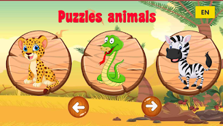 Puzzle animals for kids Tangkapan skrin 0