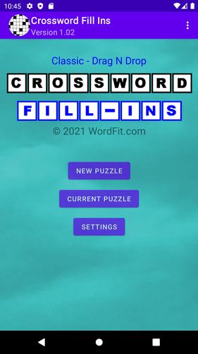 Drag-n-Drop Crossword Fill-Ins应用截图第0张