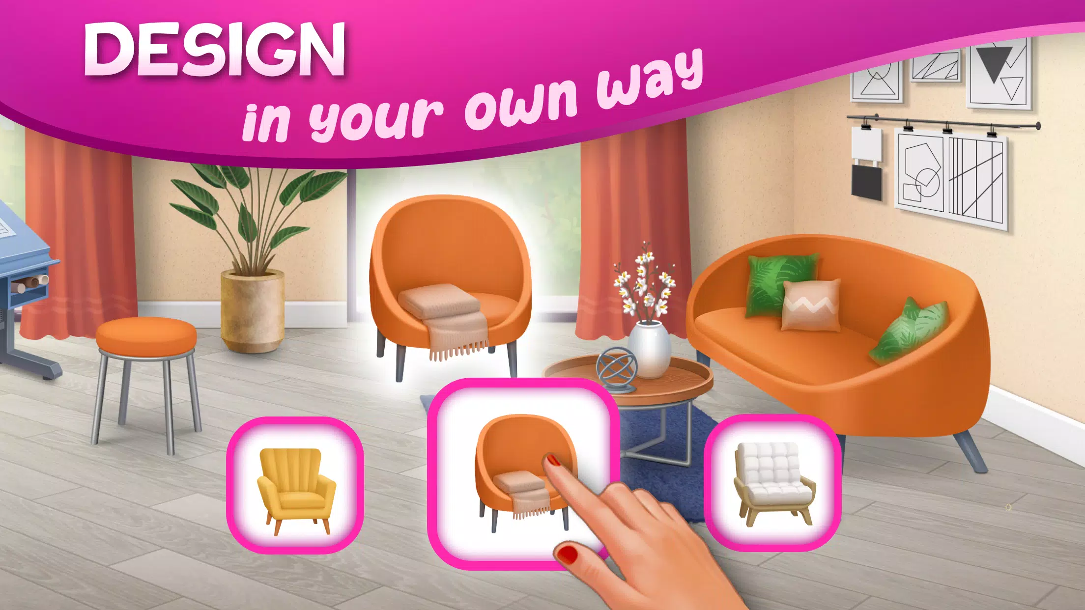 DesignVille: Home Design Game Tangkapan skrin 2