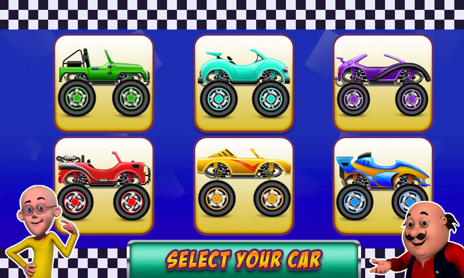 Motu Patlu Car Game 2 Screenshot 1