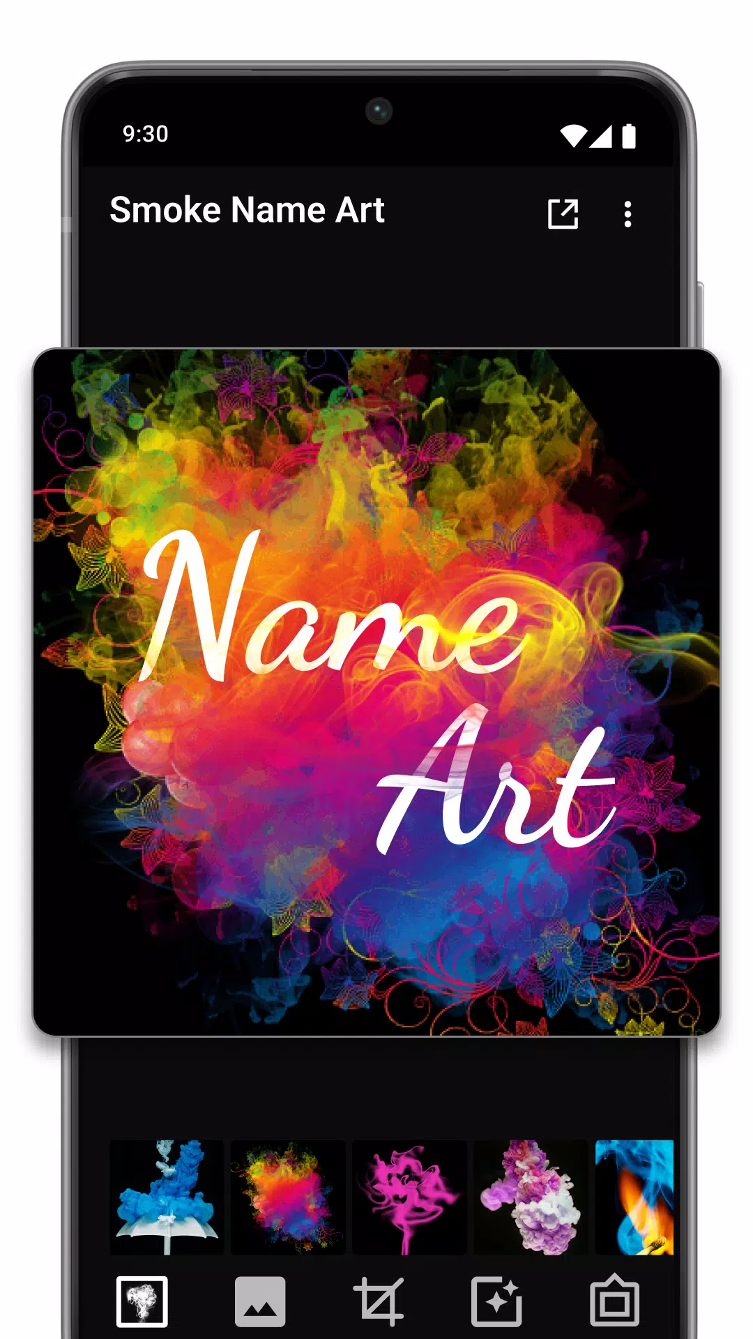 Smoke Name Art Maker应用截图第3张