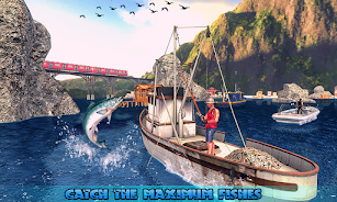 Big Fishing Ship Simulator 3D ภาพหน้าจอ 1