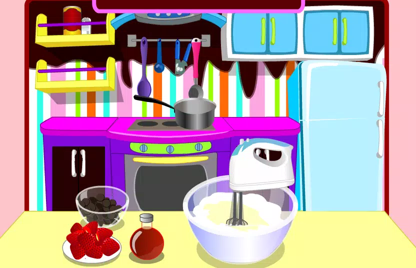 game cooking chocolate cream Ekran Görüntüsü 3