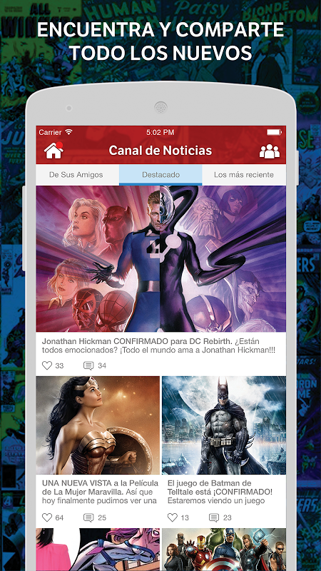 Comics Amino en Español Zrzut ekranu 2