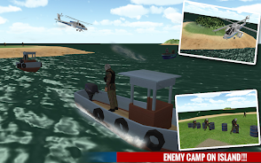 Police Boat Shooting Games 3D Screenshot 1