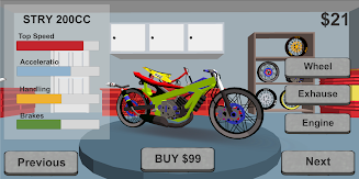 Indonesia Drag Bike Racing 3D Captura de tela 2