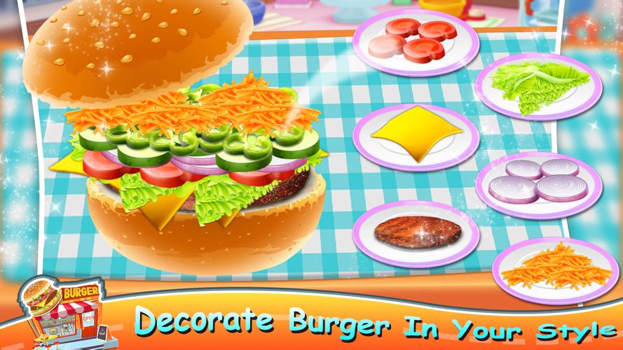 Pizza Burger - Cooking Games ဖန်သားပြင်ဓာတ်ပုံ 3