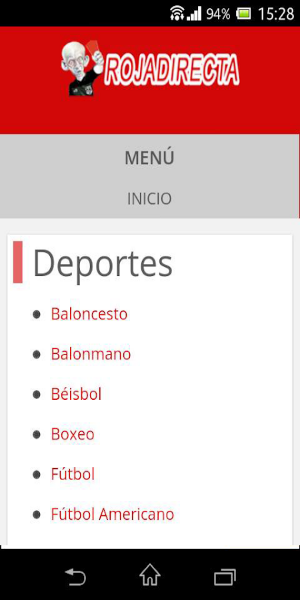 Roja Directa Futbol Screenshot 0