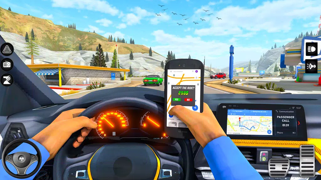 Crazy Car Driving: Taxi Games Screenshot 2