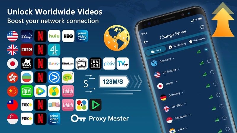 Super VPN Proxy Ảnh chụp màn hình 3