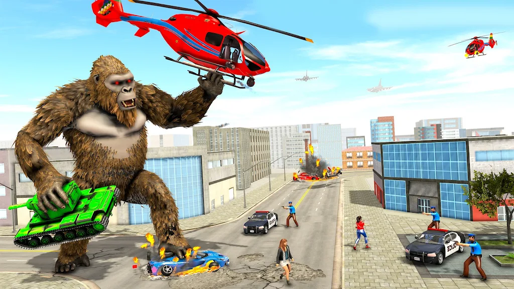 Angry Gorilla Attack City Sim スクリーンショット 2