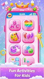 Princess Baby Phone Kids Game Zrzut ekranu 0