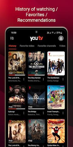 youtv — 400+ channels & movies Ekran Görüntüsü 1