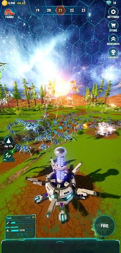 Star Farm: Merge Tower Defense Captura de tela 3