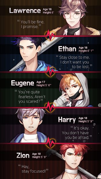 Dangerous Fellows:Otome Dating Mod Zrzut ekranu 2