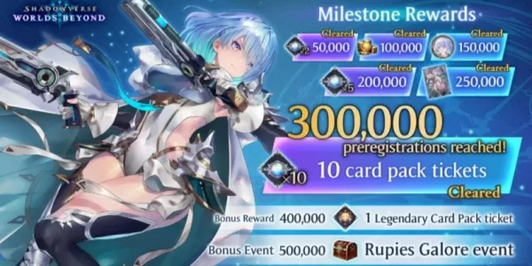 Shadowverse: Worlds Beyond Hits 300k pre-registratie mijlpaal