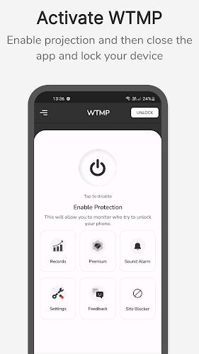 WTMP App: Who Touched My Phone স্ক্রিনশট 0