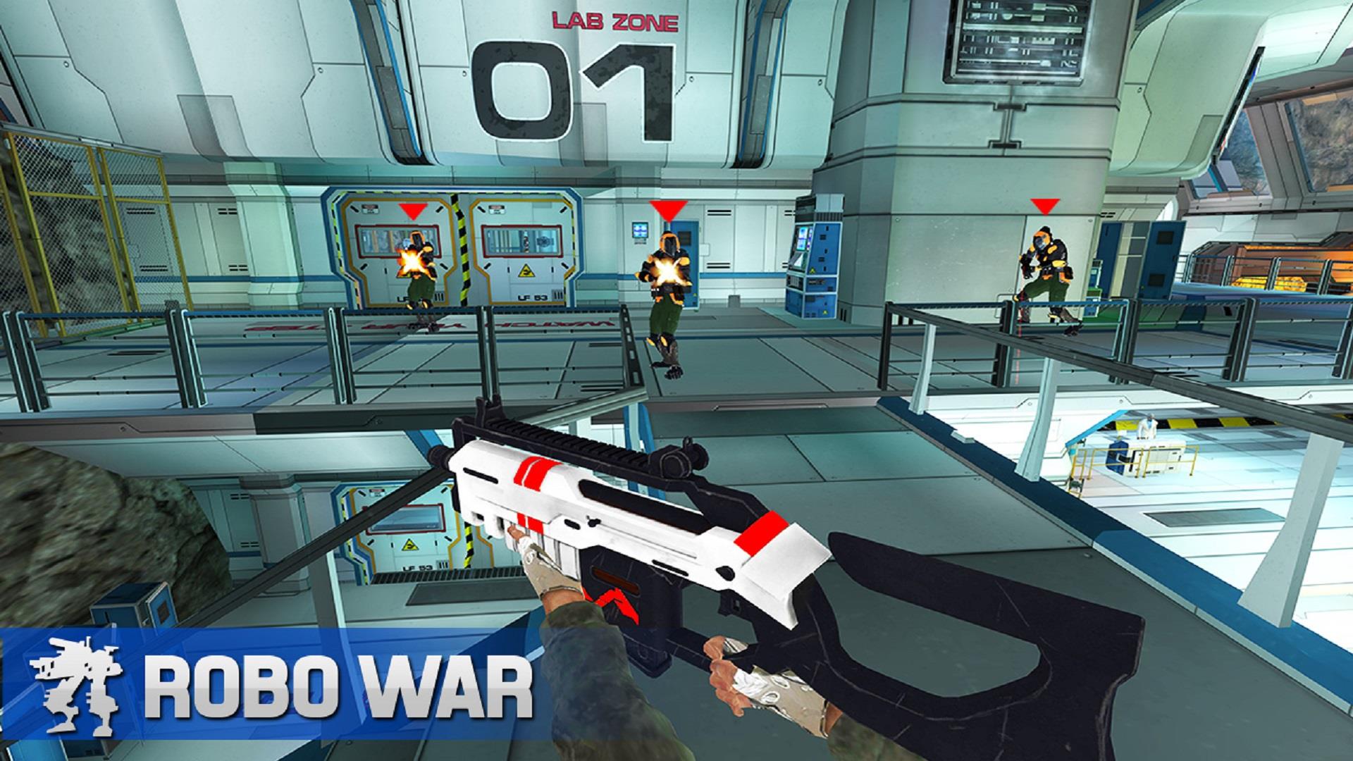 Robot Gun Shooting Games War Zrzut ekranu 1