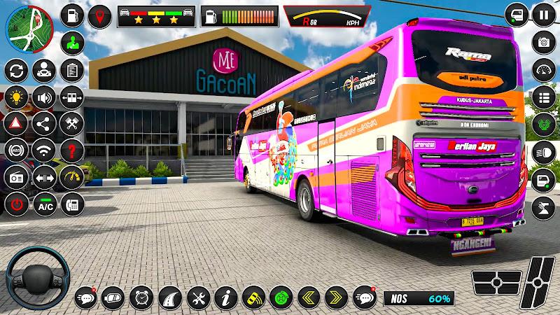 Luxury Coach Bus Driving Game Schermafbeelding 1