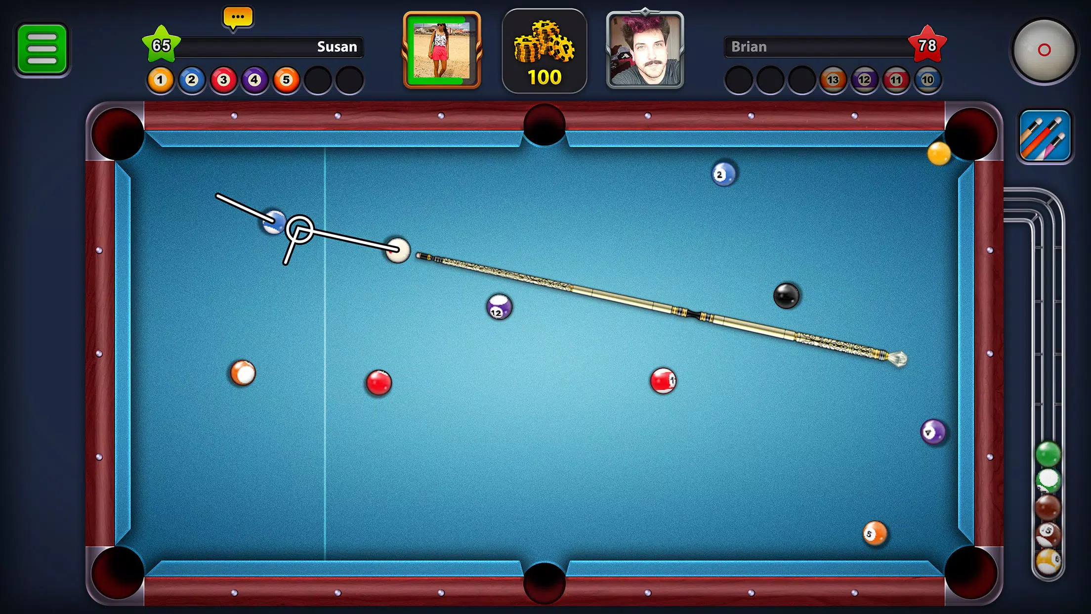 Billiards Game: 8 Ball Pool スクリーンショット 2