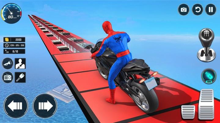 Superhero Bike Stunt Games GT Ekran Görüntüsü 0