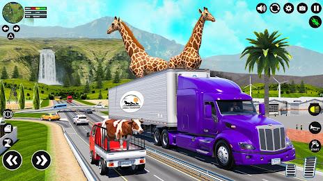 Animal Transport Truck Driving Ekran Görüntüsü 2