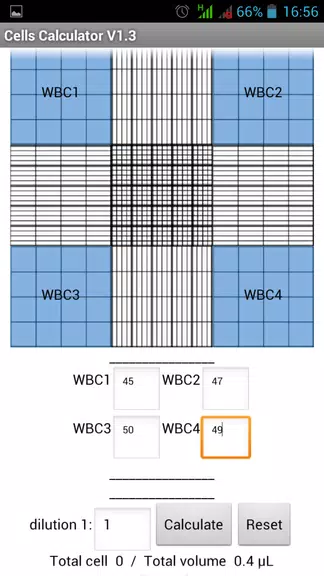 Cells Calculator 스크린샷 0