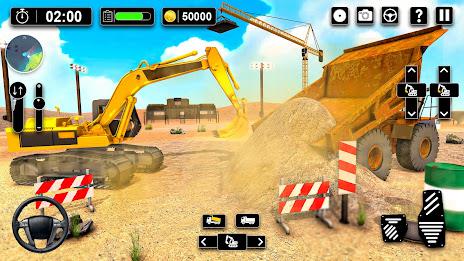 Heavy Sand Excavator 3D Sim Ảnh chụp màn hình 3