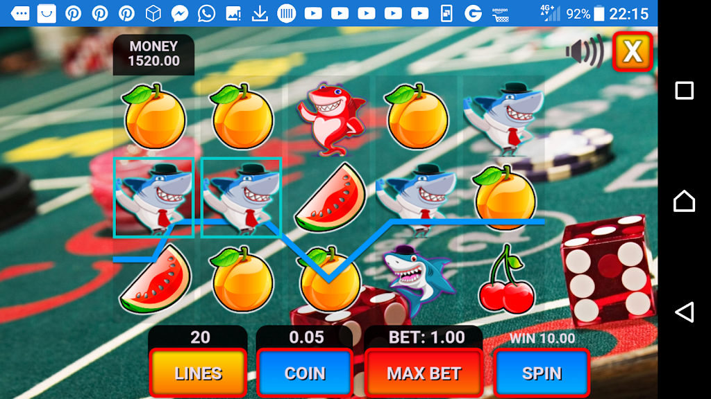 shark fruit casino slots machines应用截图第1张
