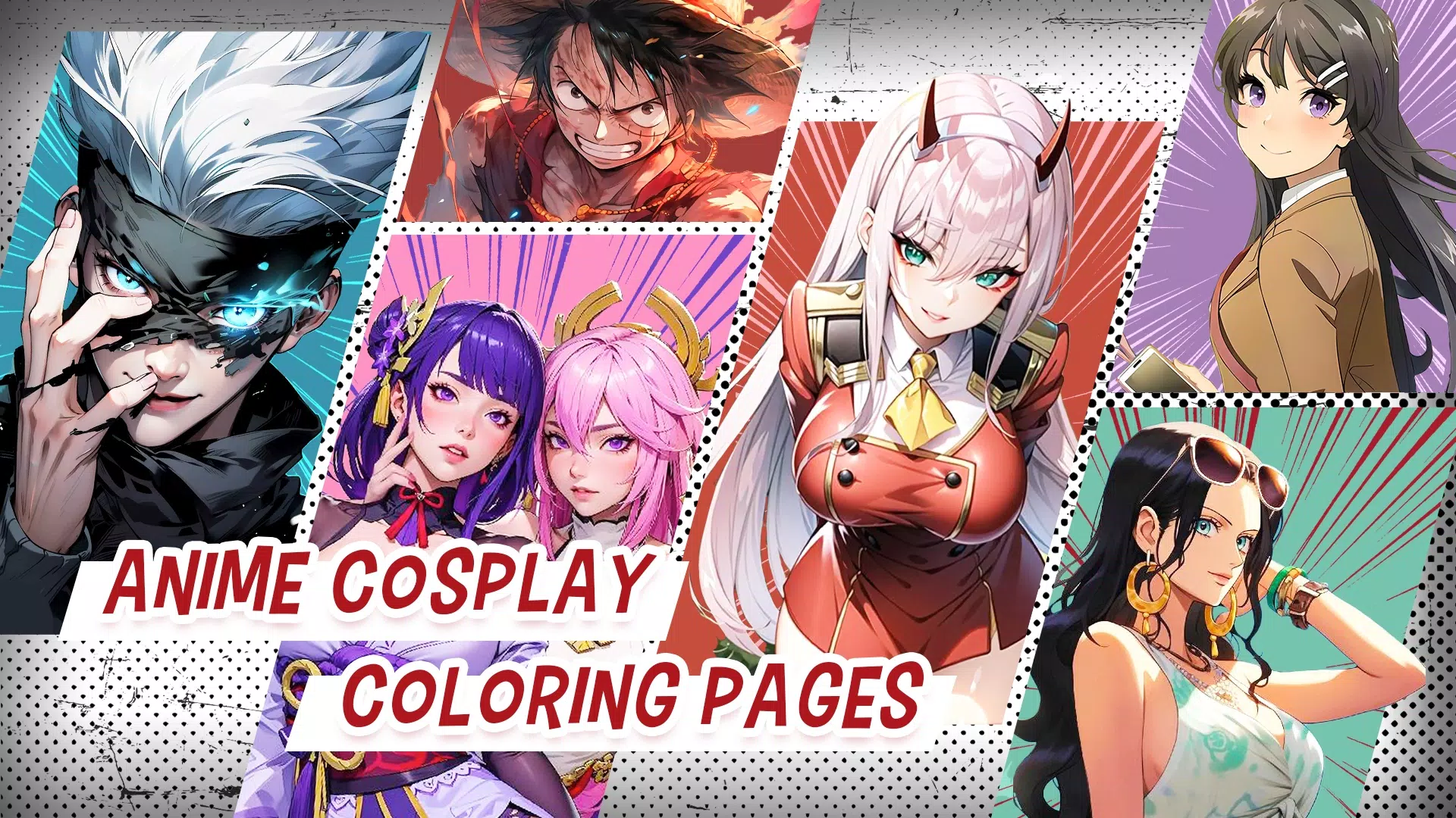 Anime Cosplay Coloring Pages应用截图第2张