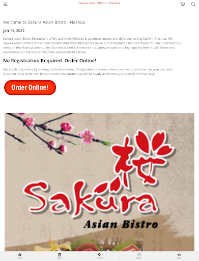 Sakura Asian Bistro - Nashua स्क्रीनशॉट 2