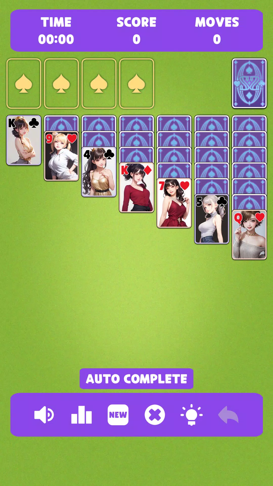 Sexy solitaire girls: ani card Zrzut ekranu 1