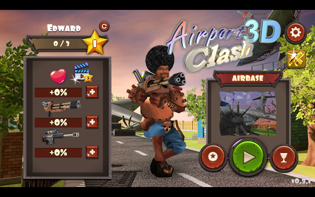 Airport Clash 3D - Minigun Sho应用截图第0张