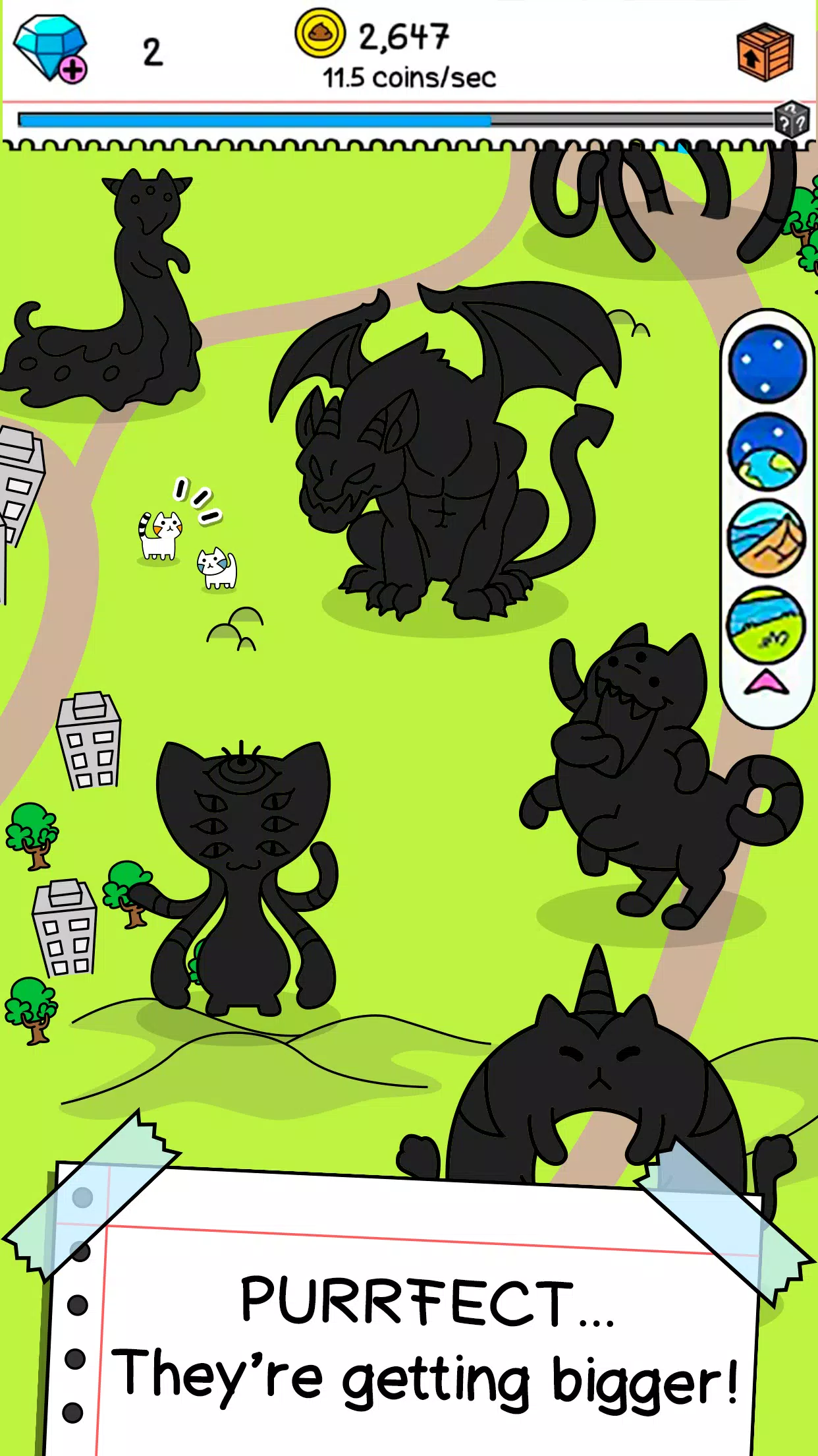 Cat Evolution: Merge Animals 스크린샷 3